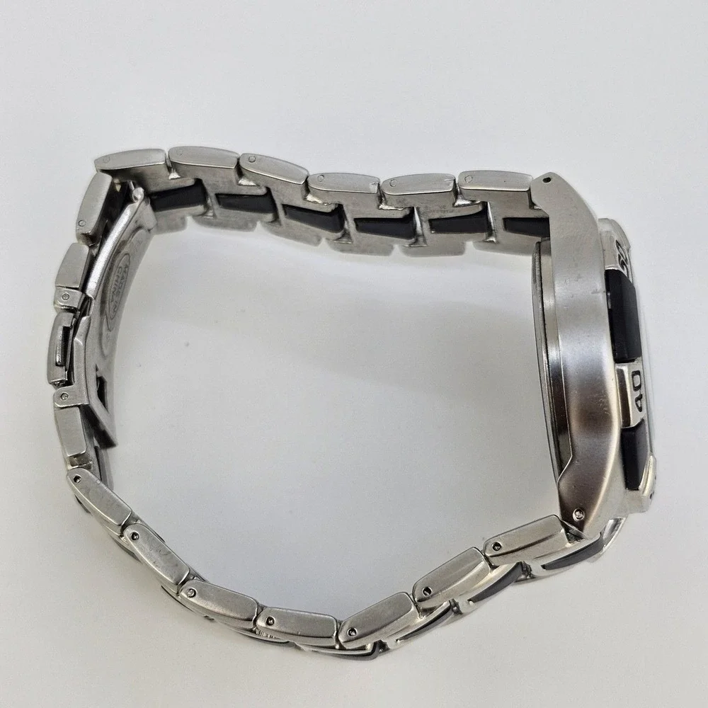 Mark Naimer Men's Watch 40MM Black Dial Gray‎ Black Bracelet Band 8